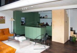 Kitchen (Coloured units), Open-plan