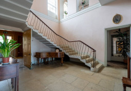 Staircase (Sweeping) at Georgian Country House Estate For Filming, Bedfordshire