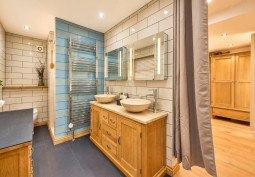 Bathroom (2 sinks) at Characterful, Versatile Detached Property For Filming, Staffordshire