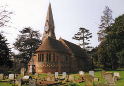 Church, Graveyard at Arts And Crafts Style Victorian Church For Filming, Hertfordshire