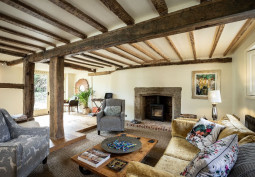 Livingroom, Fireplace at Beautiful 17th Century Home For Filming, West Sussex