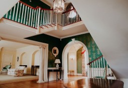 Stairway / Staircase at A Grand And Character Filled Country Manor House For Filming, Hertfordshire
