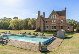 Swimming-pool at A Gothic Victorian Rectory Set In 7.3 Acres Of Garden For Filming, Essex