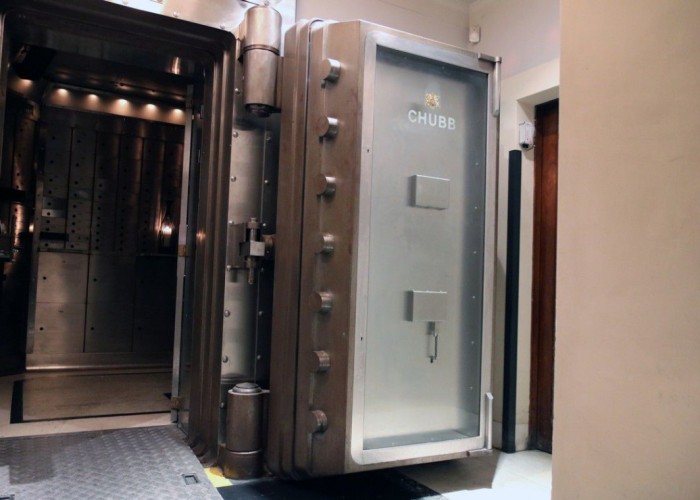 SOLD - London: Bank Vault With Deposit Boxes For Filming