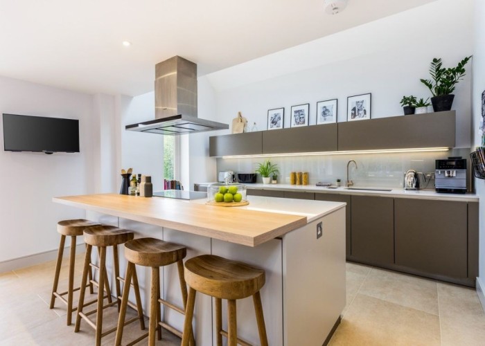 2. Kitchen (With Island), Kitchen (Coloured units), Kitchen (Modern)
