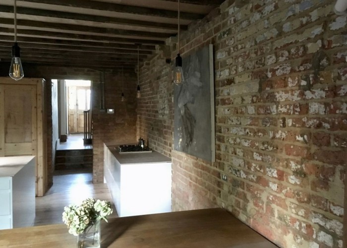 9. Kitchen, Brick Wall