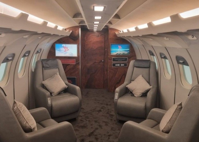 4. Interior private jet for filming