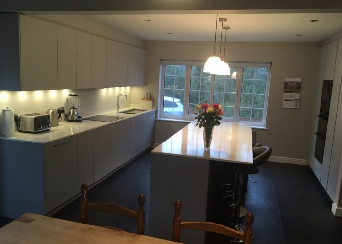 4. Kitchen (With Island), Kitchen (White units)
