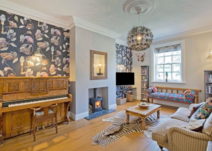 6. Fireplace, Drawing Room, Piano