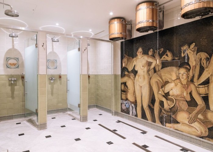 1. Shower Room, Pattern Wallpaper
