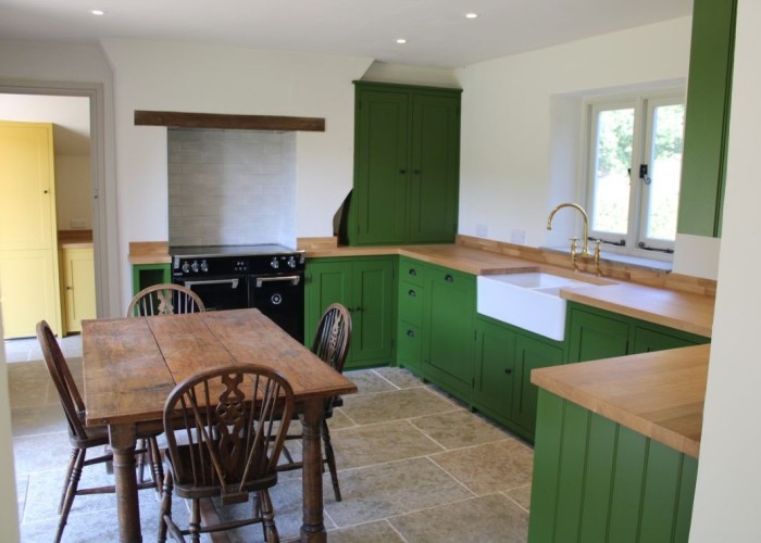 36. Kitchen (Coloured units), Kitchen With Table