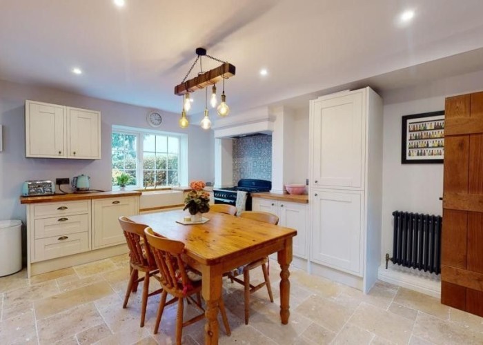 3. Kitchen (Cream or White units), Kitchen With Table, Kitchen (White units)