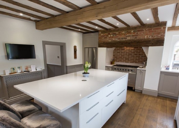 5. Kitchen (With Island), Kitchen (White units)