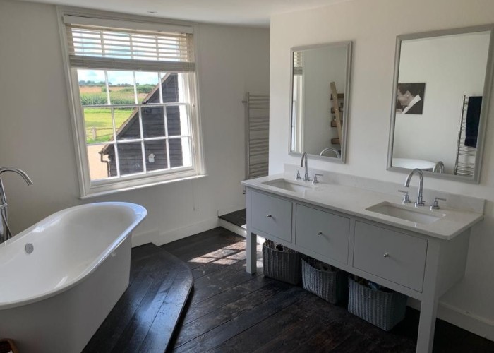 14. Bathroom (Large), Bathroom (Roll Top), Bathroom (2 sinks), Bathroom (Shower and bath)