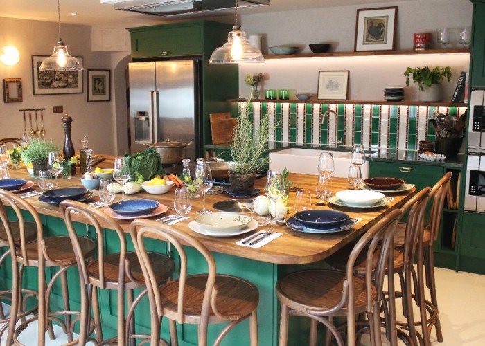 2. Kitchen (With Island), Kitchen (Coloured units)