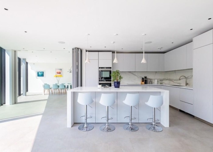 9. Kitchen (With Island), Kitchen With Table, Kitchen (White units), Kitchen (Electric/Induction Hob)