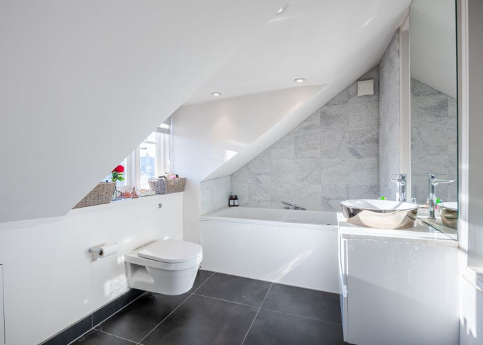Bathroom at Victorian Semi Detached Home For Filming, London