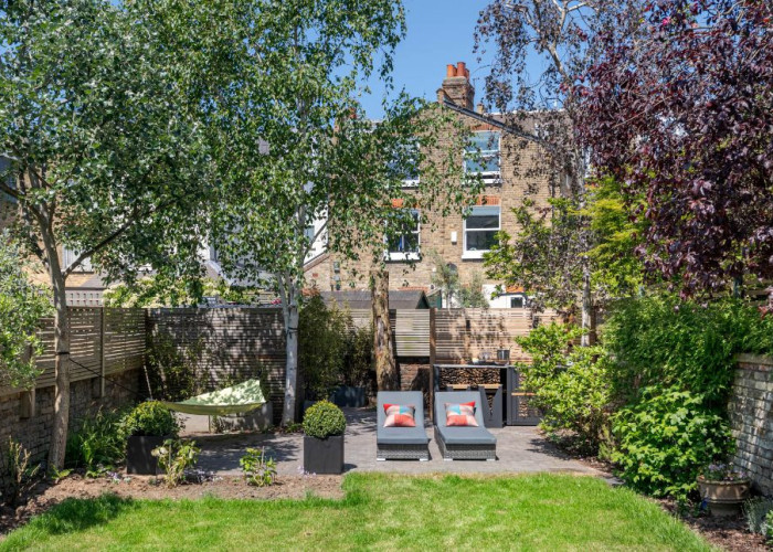 Patio / Veranda at Victorian Semi Detached Home For Filming, London