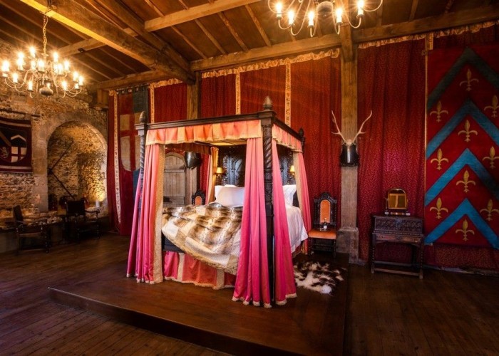 19. Medieval bedroom in castle for filming