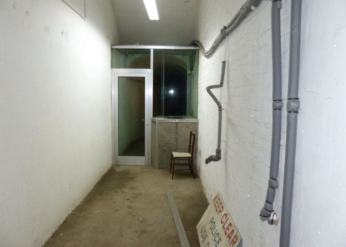 Corridor at renovated = London: Derelict Fort With Bunkers For Filming, Kent