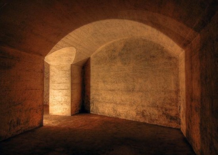 Bunker at renovated = London: Derelict Fort With Bunkers For Filming, Kent