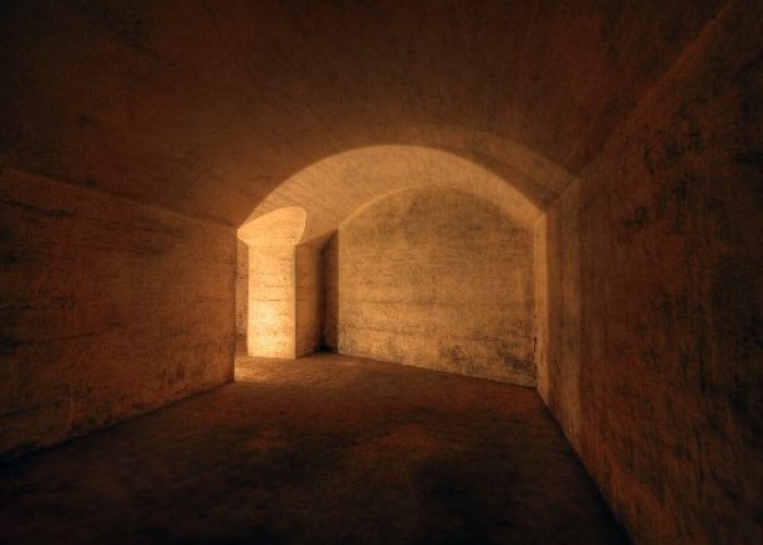Bunker at renovated = London: Derelict Fort With Bunkers For Filming, Kent
