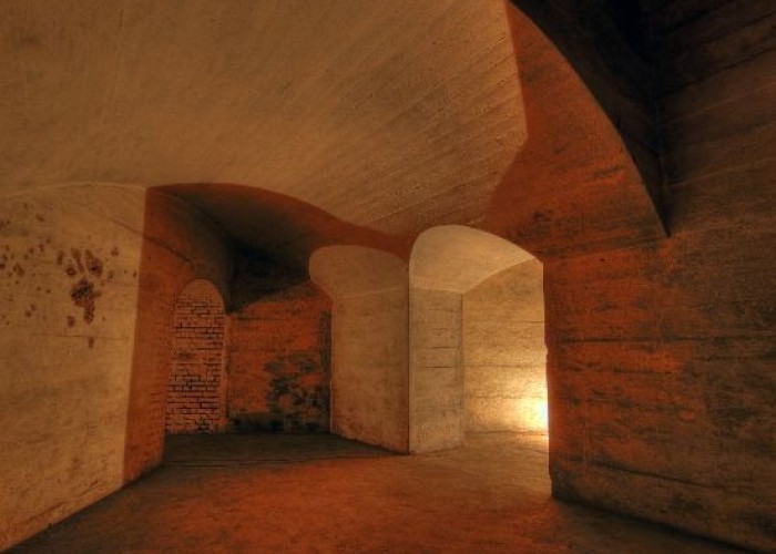 Bunker at renovated = London: Derelict Fort With Bunkers For Filming, Kent