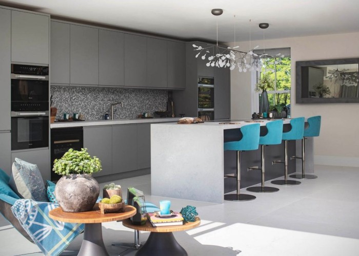 2. Kitchen (With Island), Kitchen (Coloured units)