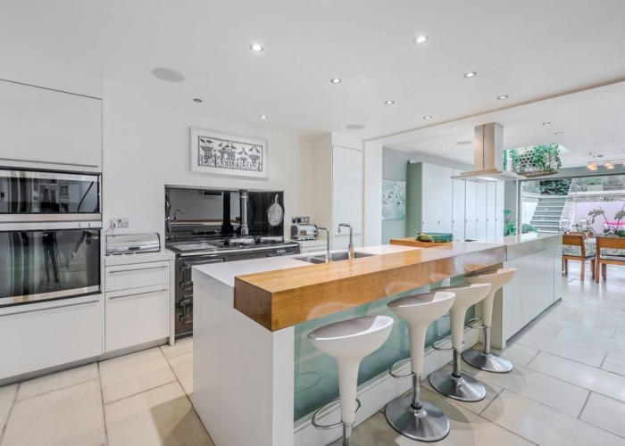 1. Kitchen (With Island), Kitchen (White units)