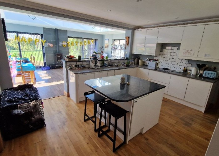 12. Kitchen (With Island), Kitchen (White units)