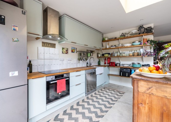 7. Kitchen (With Island), Kitchen (Coloured units), Kitchen (Electric/Induction Hob)