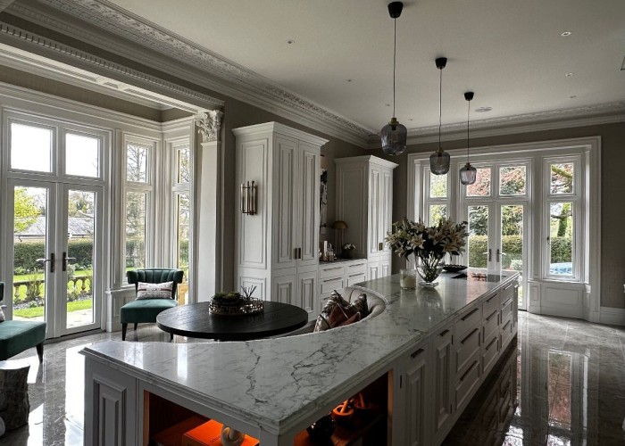 4. Kitchen (With Island), Kitchen (Cream or White units), Kitchen (Modern), Kitchen With Table