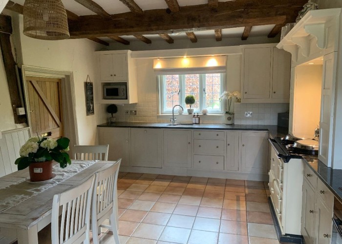 4. Kitchen (Cream or White units), Kitchen With Table, Kitchen (Gas Hob)