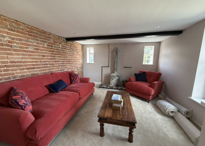 Livingroom at Farm House Under Renovation For Filming, Kent