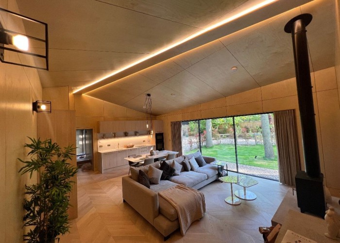 13. Livingroom, Kitchen, Fireplace
