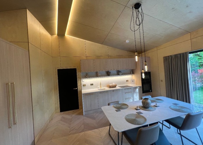 14. Kitchen (Cream or White units), Kitchen With Table, Kitchen (Electric/Induction Hob)