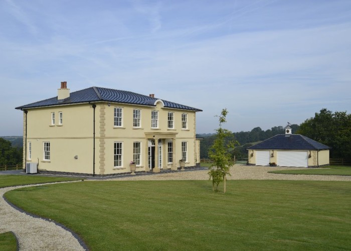 3. Stately Home Exterior, Garage (treble+)