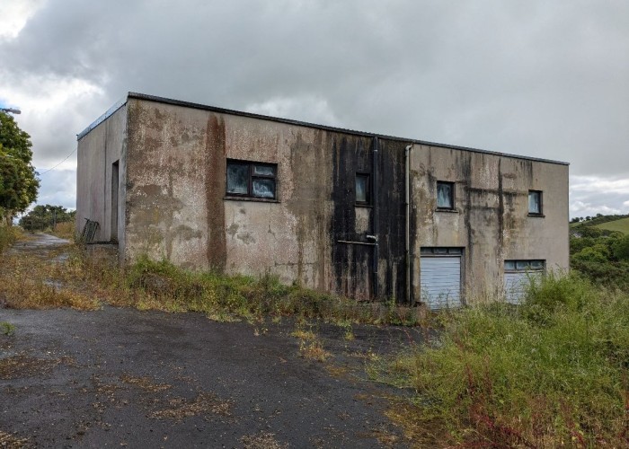 Derelict Building On Land For Filming