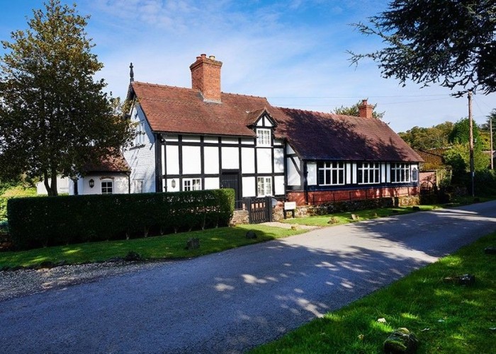 Detached Black And White Timber Framed Home For Filming