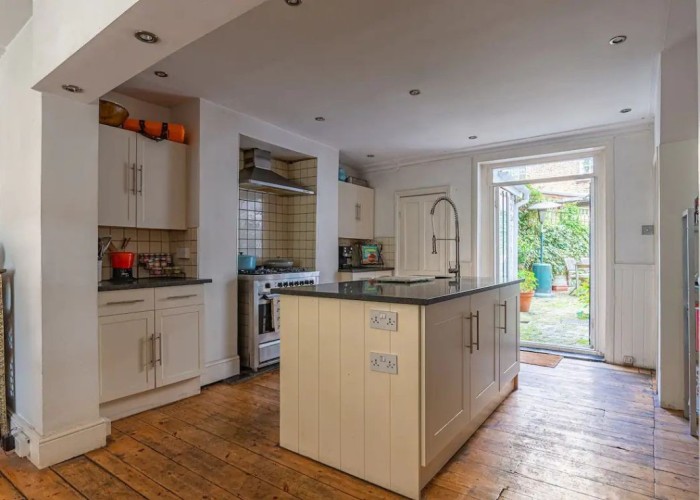 6. Kitchen (With Island), Kitchen (Cream or White units), Kitchen With Table