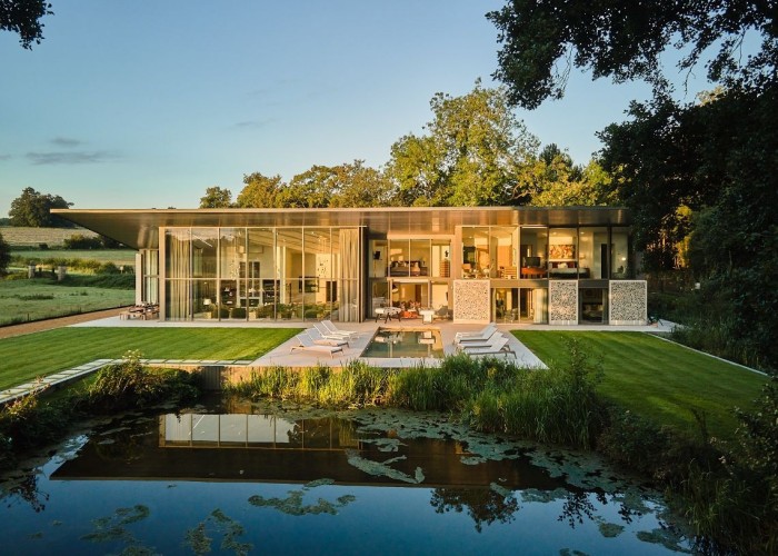 Modern Home On The Waters Edge For Filming