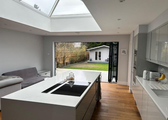 7. Kitchen (With Island), Kitchen (Modern), Skylight, Kitchen (White units), Bi-Fold Doors, Kitchen (Electric/Induction Hob)