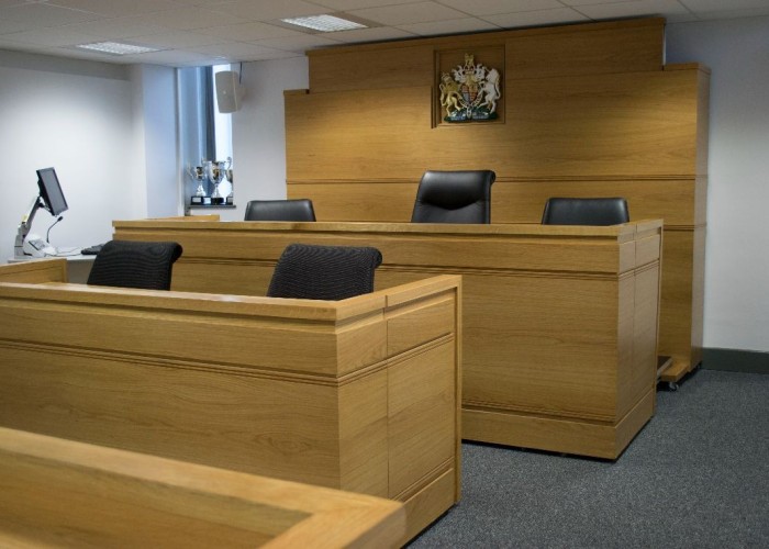 Courtroom In London For Filming