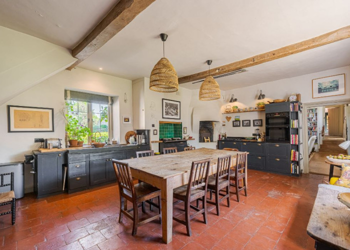5. Kitchen (Coloured units), Kitchen With Table, Kitchen (Gas Hob)