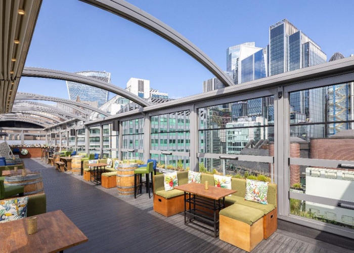 Hotel With Rooftop Bar And Multiple Areas For Filming