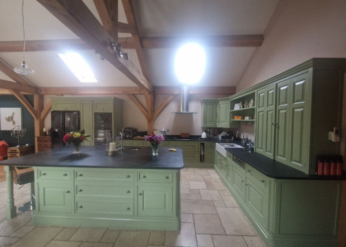 9. Kitchen (With Island), Kitchen (Coloured units)