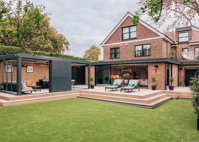 73. Lawn, Garden (Rear, Large), Decking