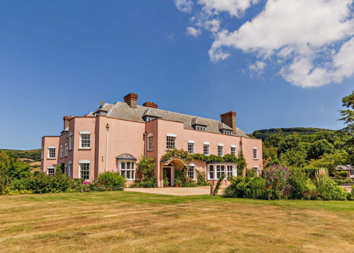 Large Edwardian Pink Country House