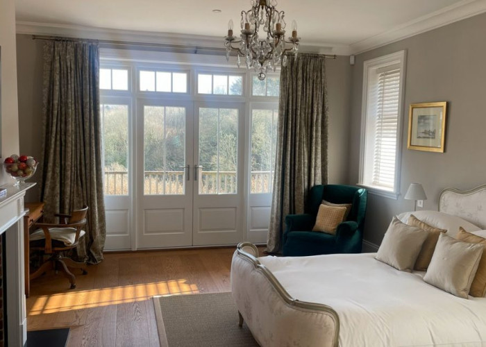 18. Balcony, Fireplace, Bedroom (Double), Wooden Floor