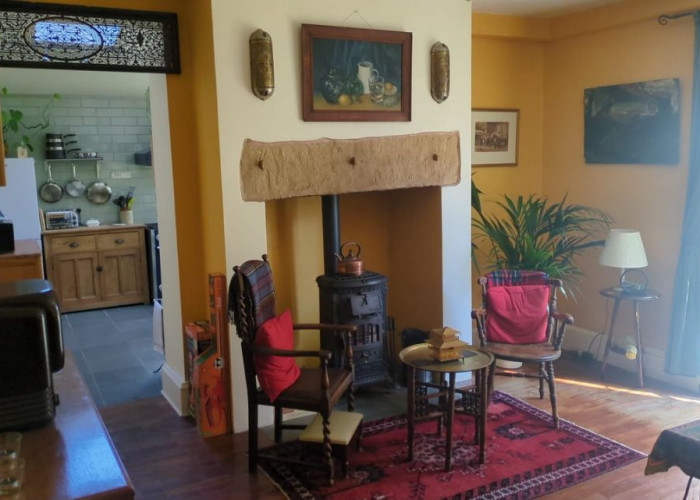 13. Diningroom, Fireplace, Wooden Floor